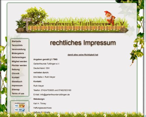 rechtl. erforederliches Impressum Impressum